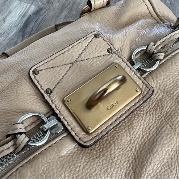 Chloe Calfskin Medium Paddington Satchel Beige - Picture 10 of 15